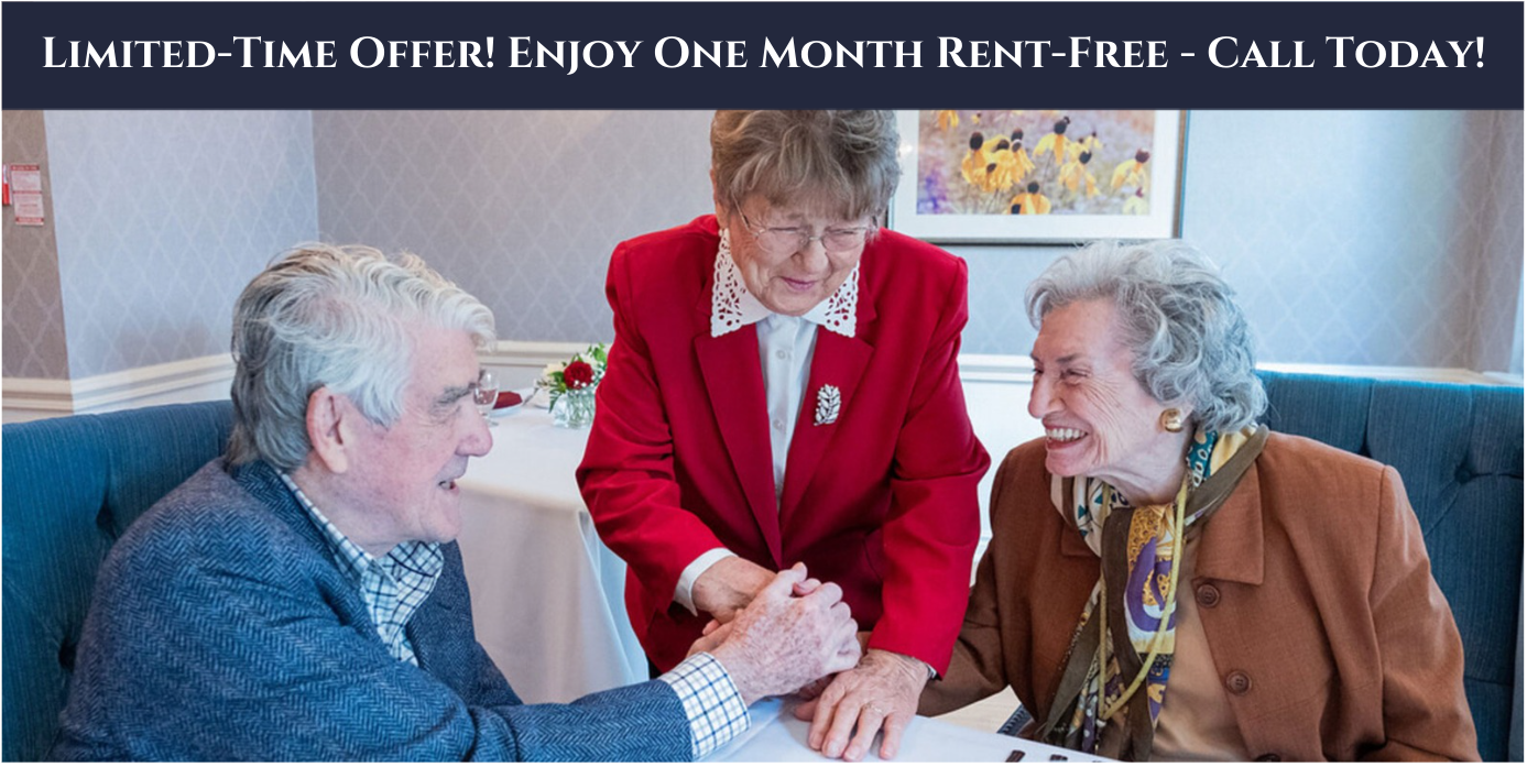 Photo Banner with Heading "Limited-Time Offer! Enjoy One Month Rent-Free - Call Today!"